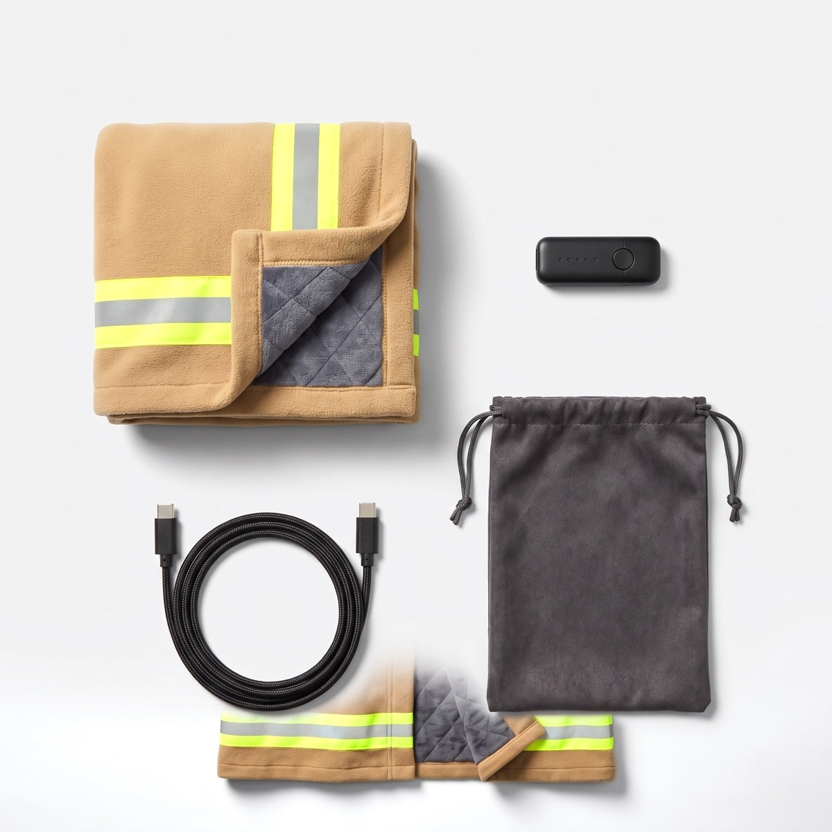 Robe, controller, cable and pouch